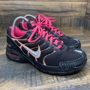 Nike Air Torch 4 Running Shoes Women 7.5 Black Pink 343851-006 Max Air Sneakers